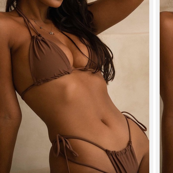 New Aurelia Oasis Brown Lagoon Bikini Two Piece Size Small - Picture 2 of 12